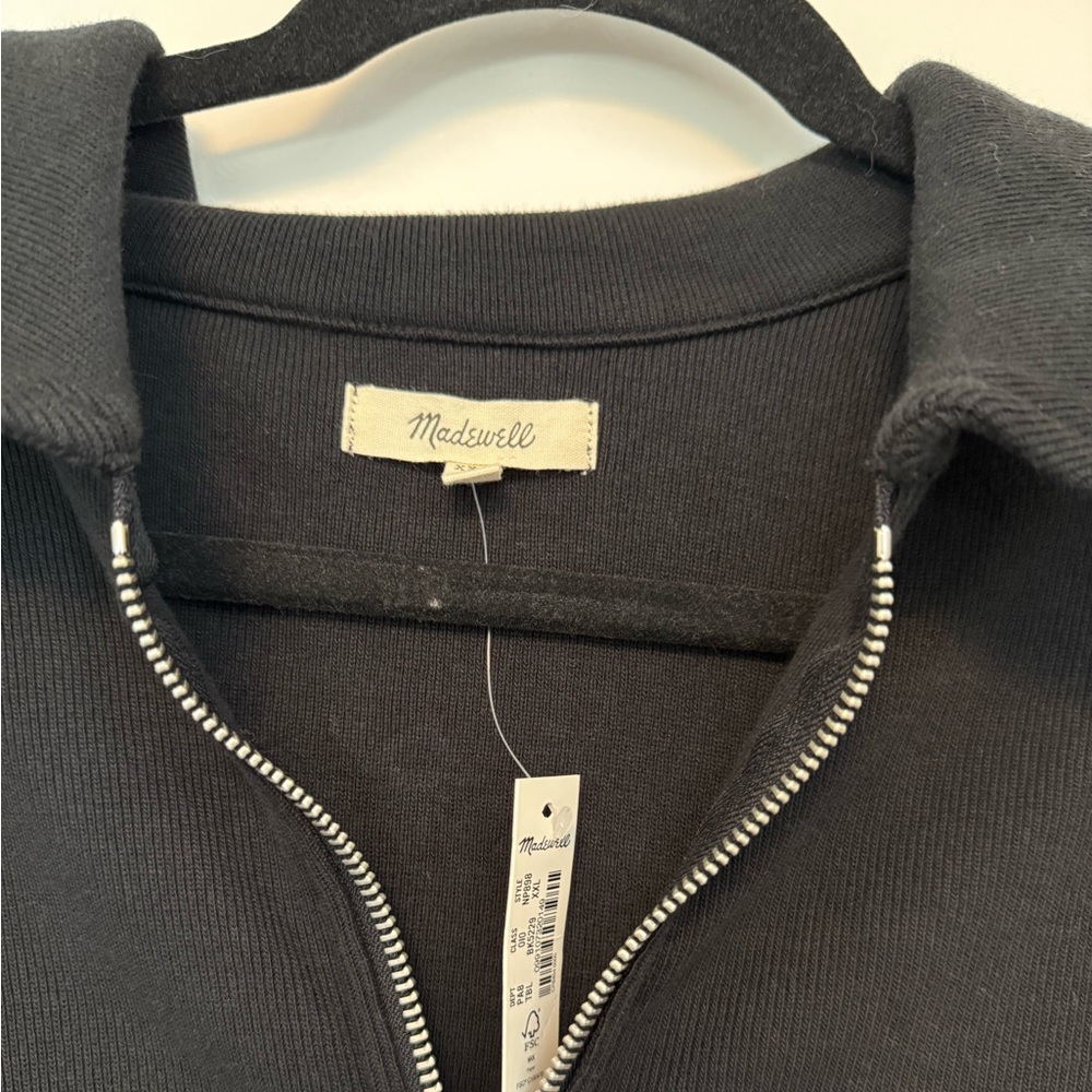 Madewell Ribbed Zip-Front Tee - Picture 6 of 6